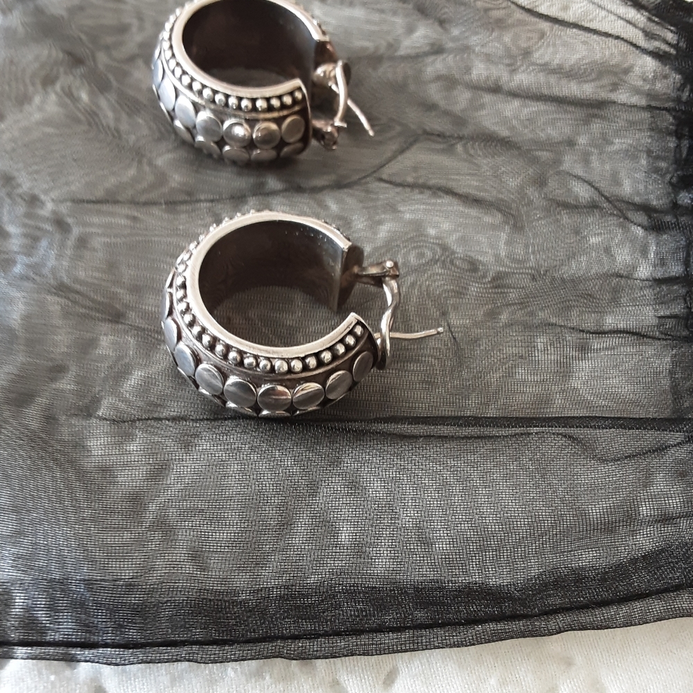 "Steven Dweck"  Sterling Earrings